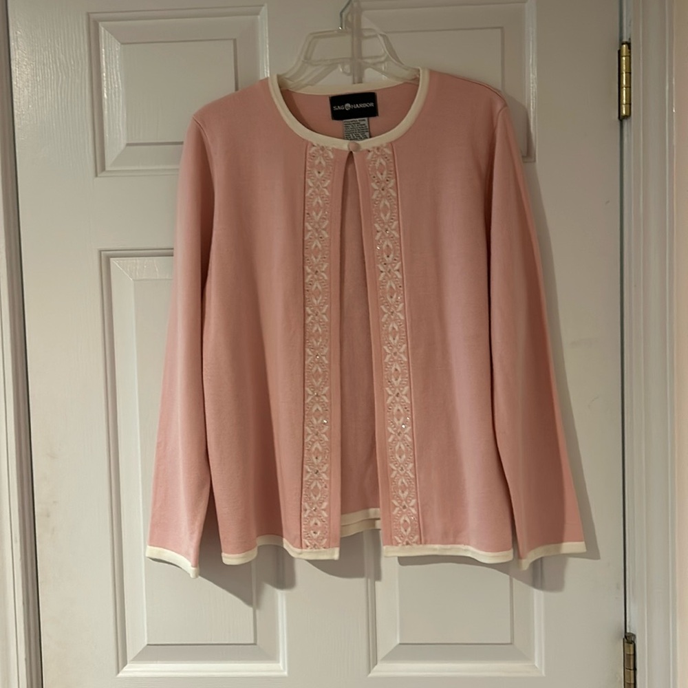 Sag Harbor Pink Sweater